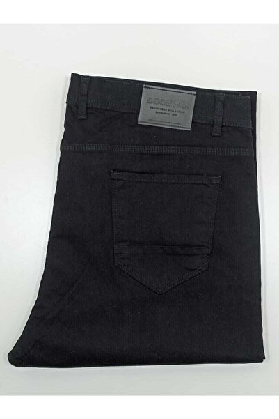 SMZ جينز رجالي مقاس كبير - ليكرا، خصر عادي، ساق مستقيمة