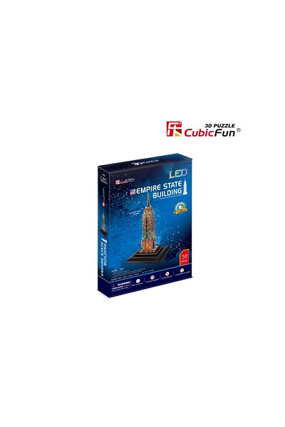 Cubic Fun - Puzzle 3D Led Empire State Building 38 Piese