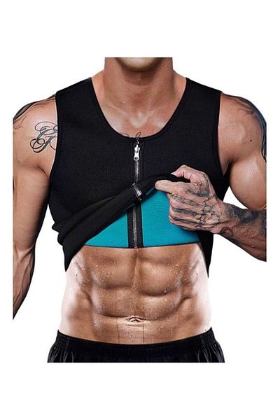 Generic Men Waist Trainer Vest Neoprene Body Zipper 25x21x3cm