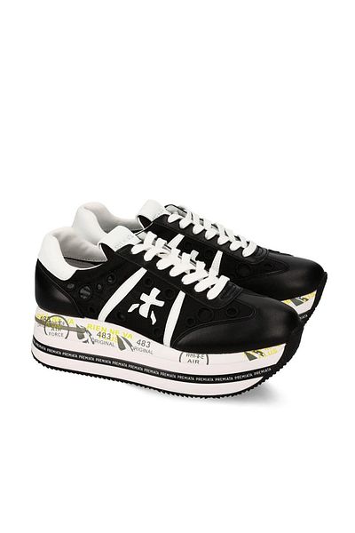 Premiata White-Black 7380 Model Shoes