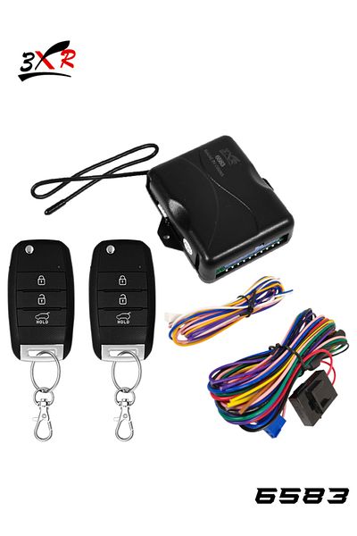 3XR Car Keyless Entry System Remote Lock/Unlock, Trunk Release, Window Closer, Universal Fit Light Flash