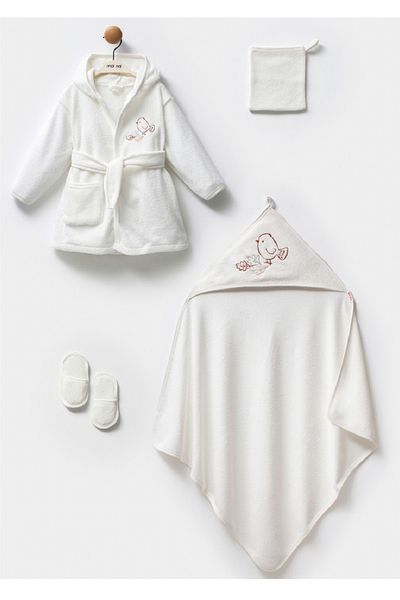 Moi Noi Moi Noi Girl 0-12 Months Autumn Bathrobe Set
