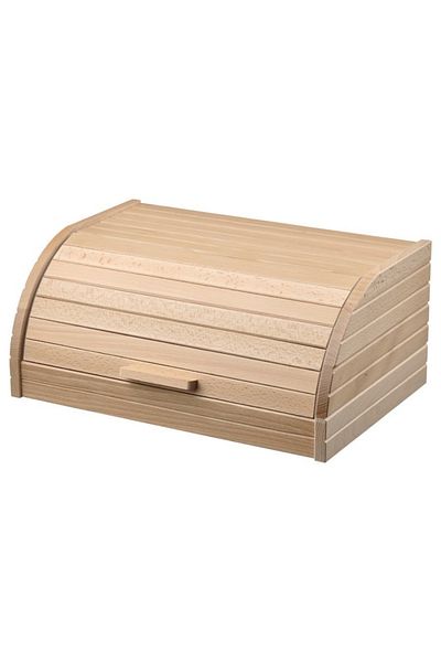 IKEA MAGASIN Bread Bin, 40x26x17 cm – Solid Beech, Space-Saving & Stylish Storage