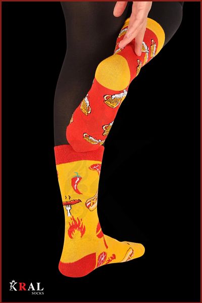KRAL SOCKS Γυναικείες - Ανδρικές (4 ΖΕΥΓΑ) Σετ βαμβακερές κάλτσες κατά του ιδρώτα χωρίς ραφές-2