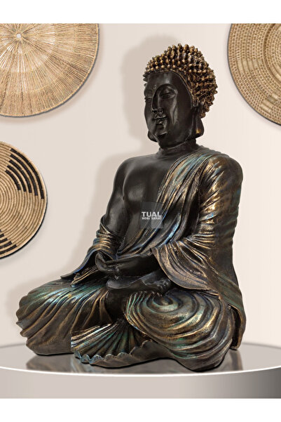 Dekoromi Dekoratif Buda Heykeli Dev Boyut (40x31cm)