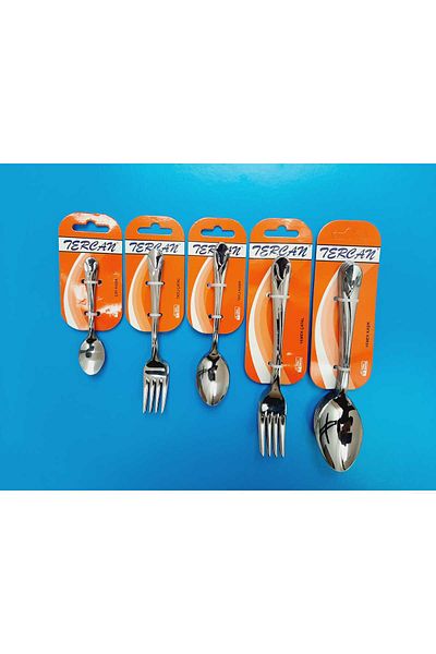 Tercan çelik Tulip Cutlery Set 30 Pieces Quality Long Lasting Spoon Cutlery Set