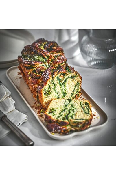 Emile Henry Madeleine Service Plate 2 X 15 X 31.5 cm Ecru / Clay