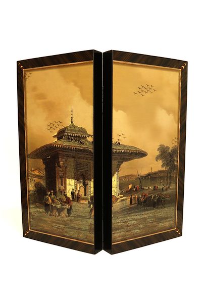 Yenigün Üsküdar Third Ahmet Fountain Illustrated Backgammon