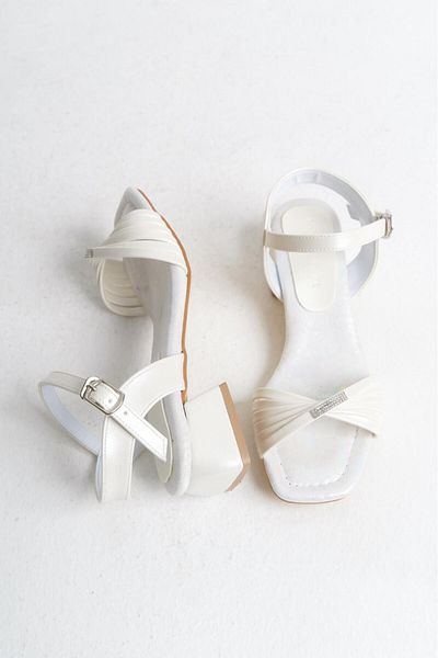 Mini Angel Sedef Girl's Cross Strap Heeled Shoes Children's Evening Dress Comfortable Evening Dress Stylish Heeled Orthopedic Evening Dress