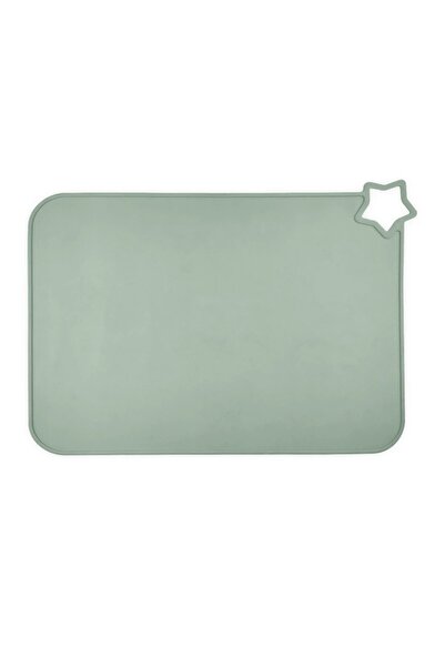 Choice1 مفارش طعام من السيليكون الأخضر للأطفال والرضع، مفارش طاولة طعام آمنة ...