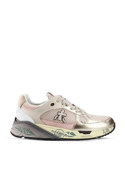 Premiata 7403 Pink+Silver Modeling Tennis Shoes
