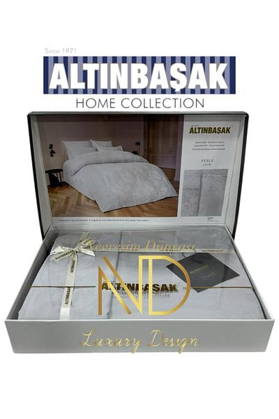 Altınbaşak Σετ Παπλωματοθήκη Satellite Jacquard Satin Διπλό