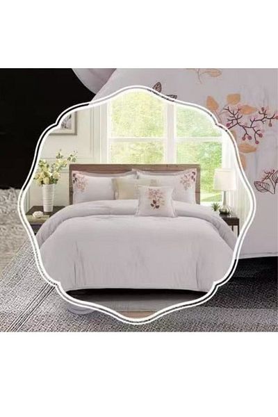 smart home Embroidered two-sided quilt set, two-sided mattress, consisting 6 pieces, 100% microfiber, 240x260cm