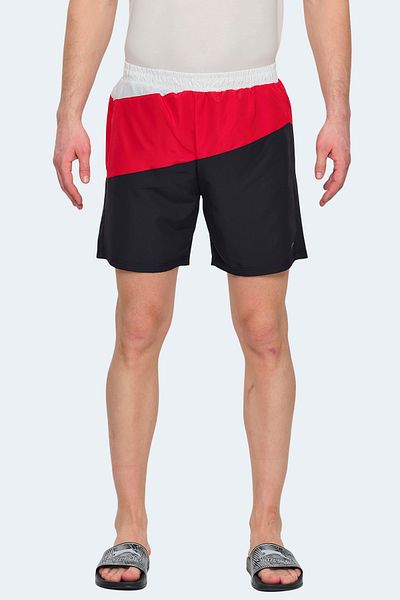 Slazenger Pantaloni scurți ROHAN pentru bărbați negri / roșii