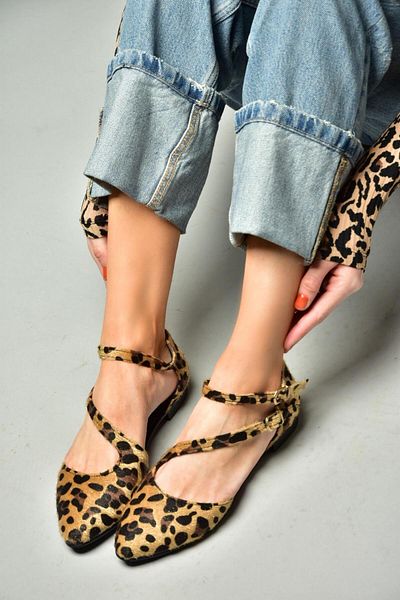 Fox Shoes Leopardie dámske baleríny D 726016902