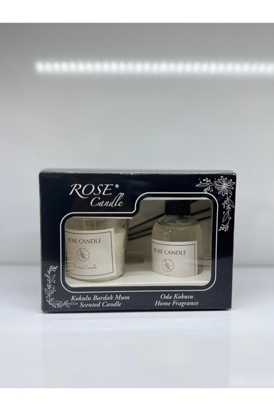 Gül Mum 2 Lİ SET MUM & ODA KOKUSU
