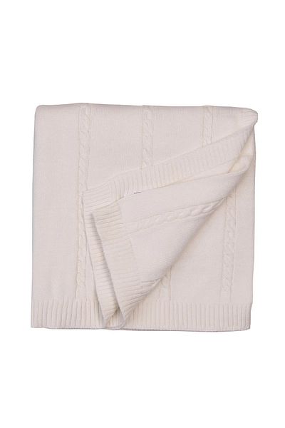 Miny Center Baby Knitwear - Blanket 80*100 Ecru