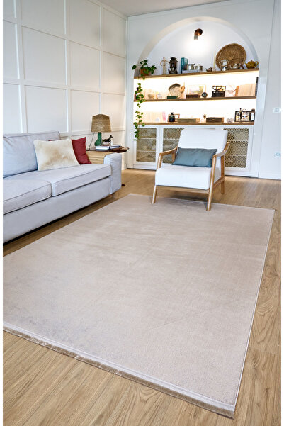 Apex Yoga 5013 Bej Modern Makine Halısı Klasik