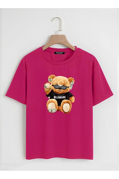 SOFTWAY Unisex Oversize Crew Neck - Billionaire Basic T-ShirtΦΟΥΚΙΔΑ