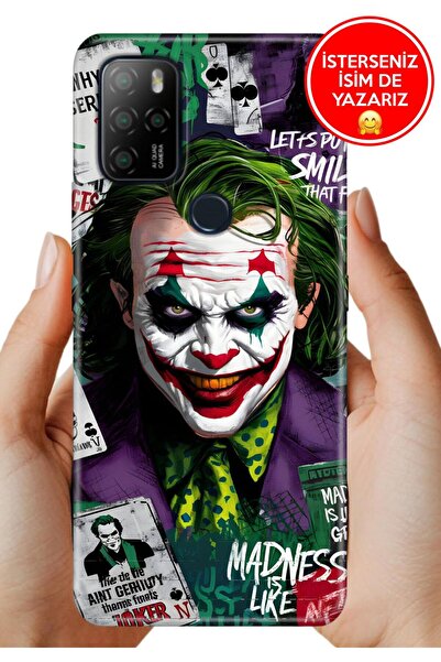 omix X300 - X500 Kılıf TPU Resimli Silikon Tam Uyumluluk Joker--Smile