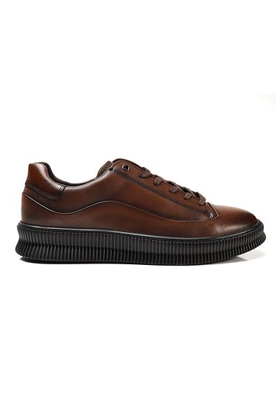 Greyder Ανδρικά παπούτσια sneaker από γνήσιο δέρμα Tan 3K1TA00280