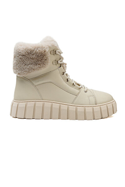 Greyder Kadın Ekru Hakiki Deri Sneaker Bot 3K2SB33000