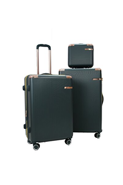 MORANO 5-piece luggage set with 4 wheels, solid and modern design
