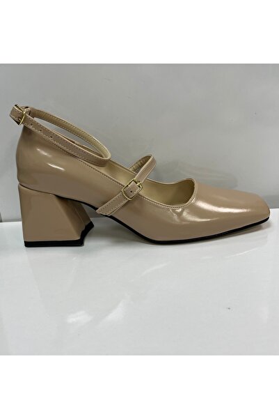 Mimoza KADIN TOPUKLU STİLETTO RUGAN KREM RENK