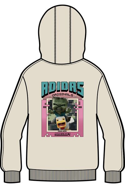 adidas Φούτερ Gfx Fz Hoodie Λευκό Jz9932