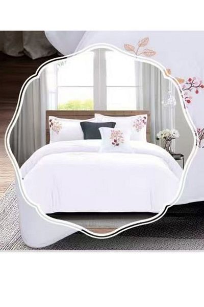 smart home Embroidered quilt set for a person, double-sided quilt, 4-piece bedspread, 100% microfiber 170X230cm