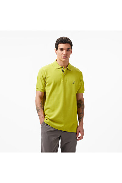 Nautica Erkek Yeşil Classic Fit Kısa Kollu Polo Yaka T-Shirt