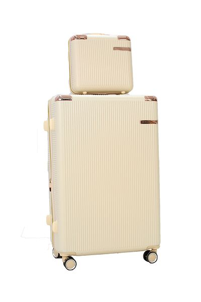 MORANO 5-piece luggage set with 4 wheels, solid and modern design