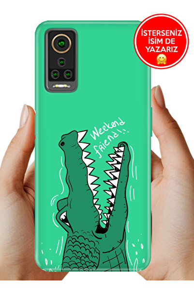 General Mobile GM 22 Pro G702 Kılıf Elastik Resimli Desenli Silikon Crocodile