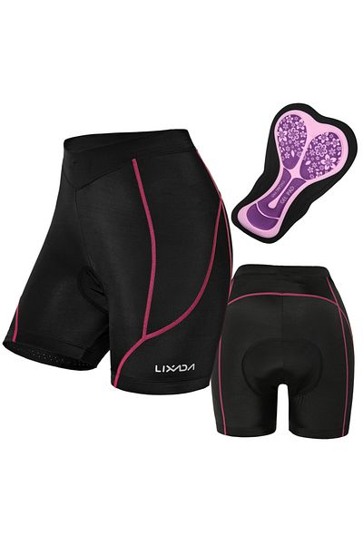 Choice XL Rose Lixada Women Cycling Shorts 3D Foam Gel Padded Shockproof Mountain Racing Bike Shorts Breath