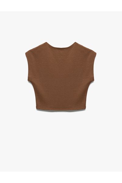 Koton Tricou pentru damă, cu decolteu, fără mâneci, în amestec modal, slim fit