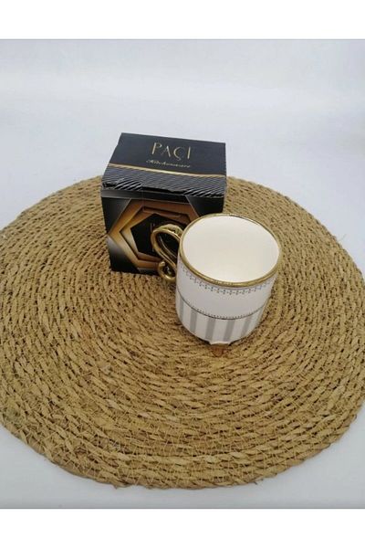 Şener Şener Şnr 800433   Mug Lujo Gold Line Pattern