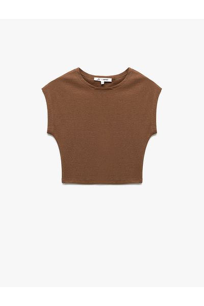 Koton Tricou pentru damă, cu decolteu, fără mâneci, în amestec modal, slim fit