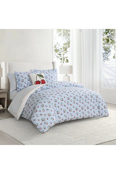Orange Bed & Bath Cherries | طقم لحاف مفرد 8 قطع