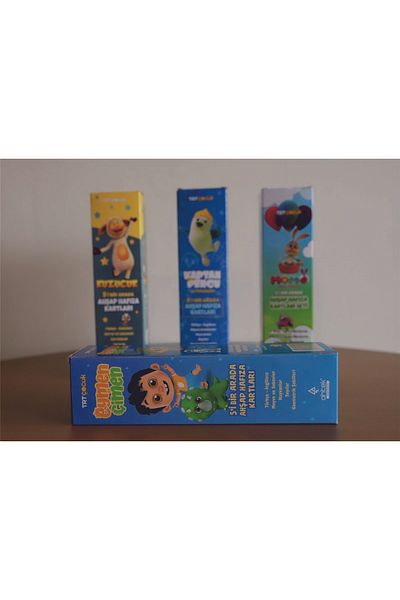 Ahtek 5 in 1 Wooden Memory Cards - Trt Eymen Çimen and Turkish English