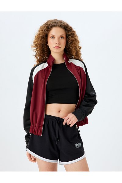 Koton New Season Pocket Detailed Slogan Printed Waist Lace up Shorts