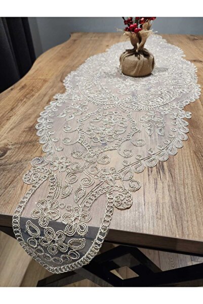 YALINSHOME Επιτραπέζιο ρεύμα EV TEKSTİL κάλυμμα κονσόλας πολυτελές ρεύμα 140x...