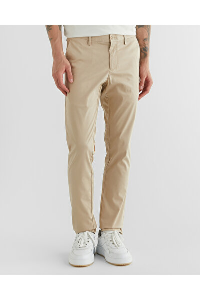 Gant Men's Beige Slim Fit Trousers