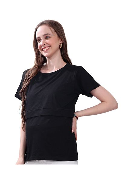 Tummy Pack of 3 Soft & Comfortable Maternity & Nursing Pullon Top for Women