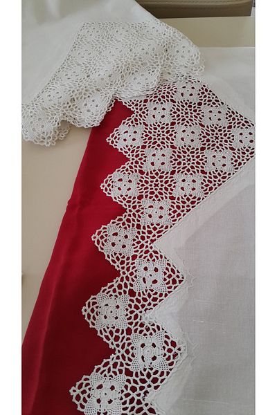 Papatyam Hand Knitted 2 Pieces Skirt (220X100) Cotton, Ipert and Crochet