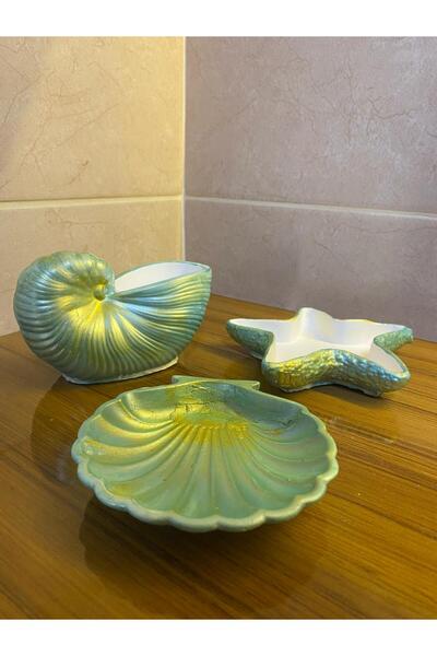 ELBUCOLECTION Διακοσμητικό Σετ Τριπλό Θαλασσινό Θέμα