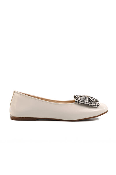 AYAKMOD Bela haljina za devojčice sa mašnom od lakirane kože Baletanke 180 F