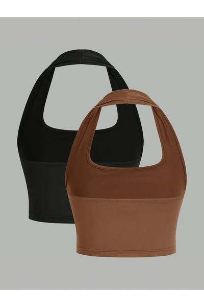 npLStore Жіноче 2-кольорове нове сезонне дихаюче бавовняне бюст'є з бавовняної культури