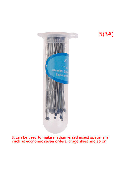 Choice1 دبابيس حشرات مقاس A5، 100 قطعة، إبرة عينة من الفولاذ المقاوم للصدأ مع...