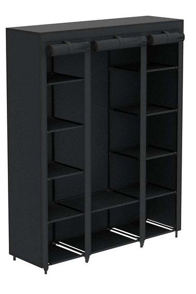 Cady One Foldable cloth wardrobe and luggage organizer with hanging rods and clothes rack