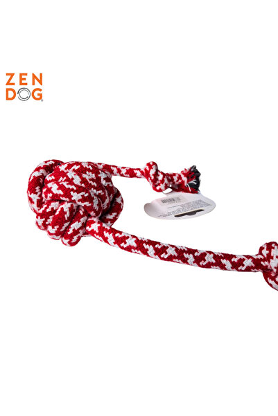 ZENDOG لعبة الكلب الحبل - نسج متين، لعبة السحب، منظف الأسنان